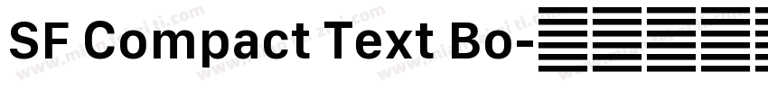 SF Compact Text Bo字体转换